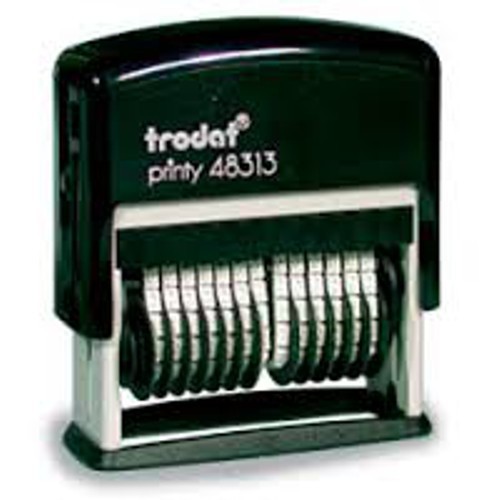Trodat 13 Band Numbering Stamp - Trodat 48313 - Black Ink