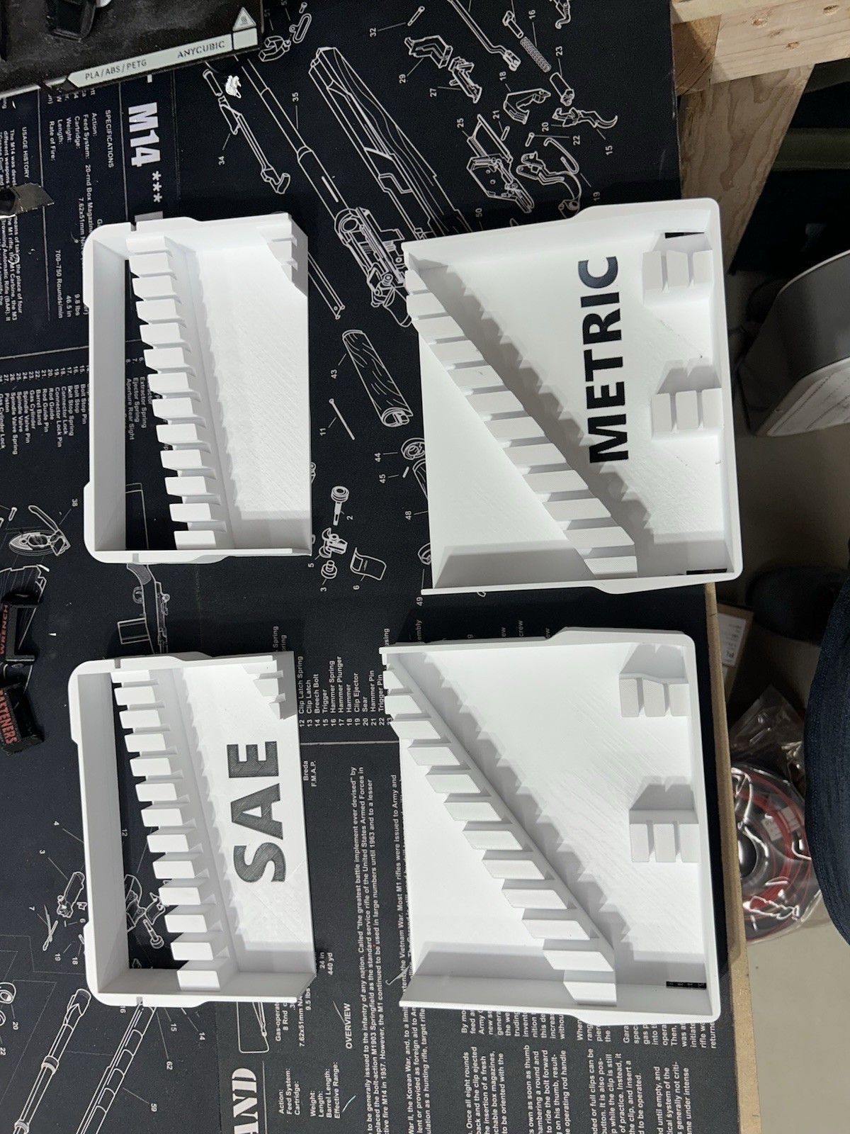 Spanner Wrench Inserts For Low Profile Packout