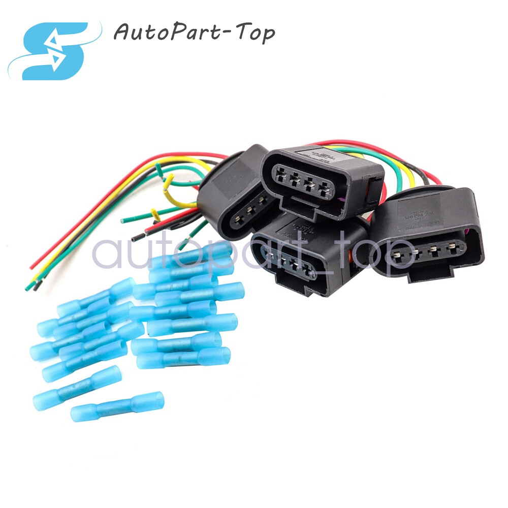 4x For Volkswagen MK5 MK6 2.0 2006-2014 Ignition Coil Connector Harness Plugs