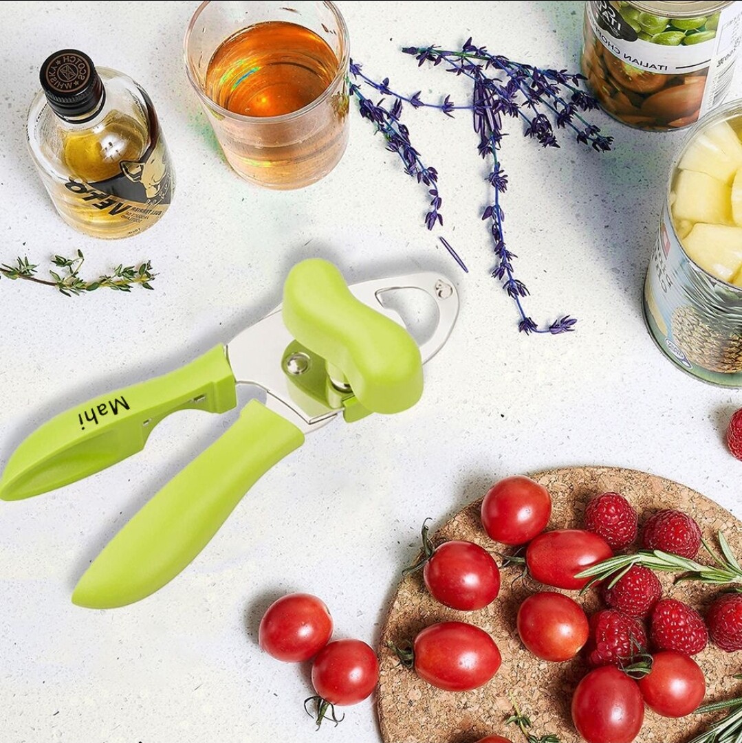 LIMITED TIME DEAL !! MAHI Can opener Manual - 4 in1  Stainless Steel Can Open