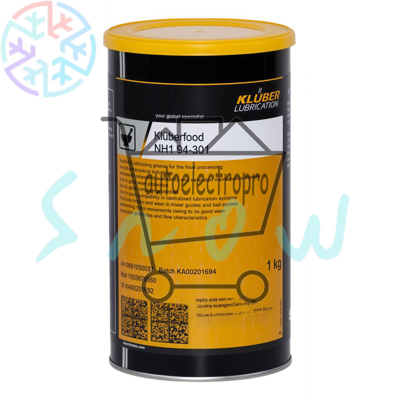 1Pcs NEW KLUBER Lubrication Kluberfood NH1 94-301 Grease 1Kg  Free shipping