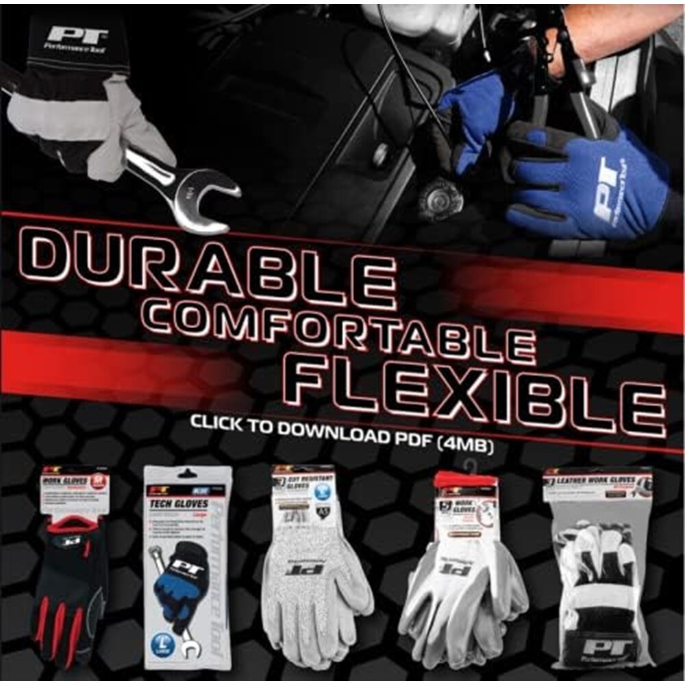 Performance Tool W89022 3 Pair Cut Resistant Gloves XL