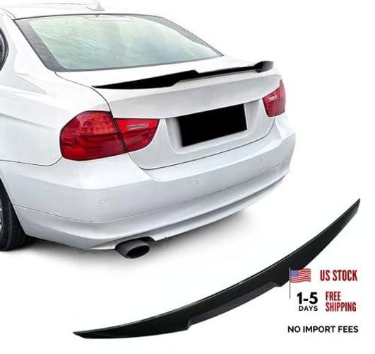 Rear Spoiler Wings for BMW M3 Sedan 2008-2012 & E90 M4 Style-Glossy Black Black