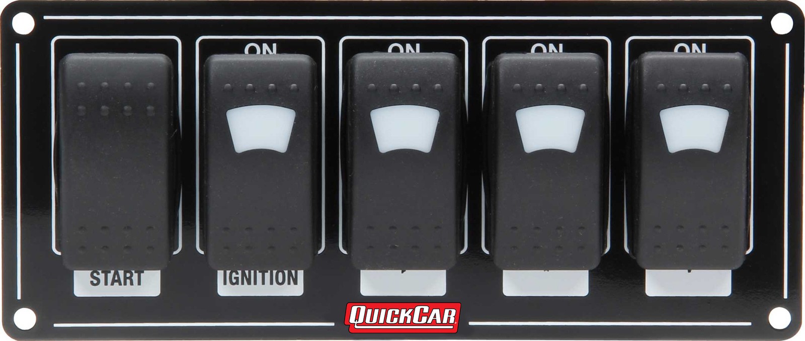 Quickcar Racing Products Ignition Panel W/ Rocker Switches & Lights 52-866