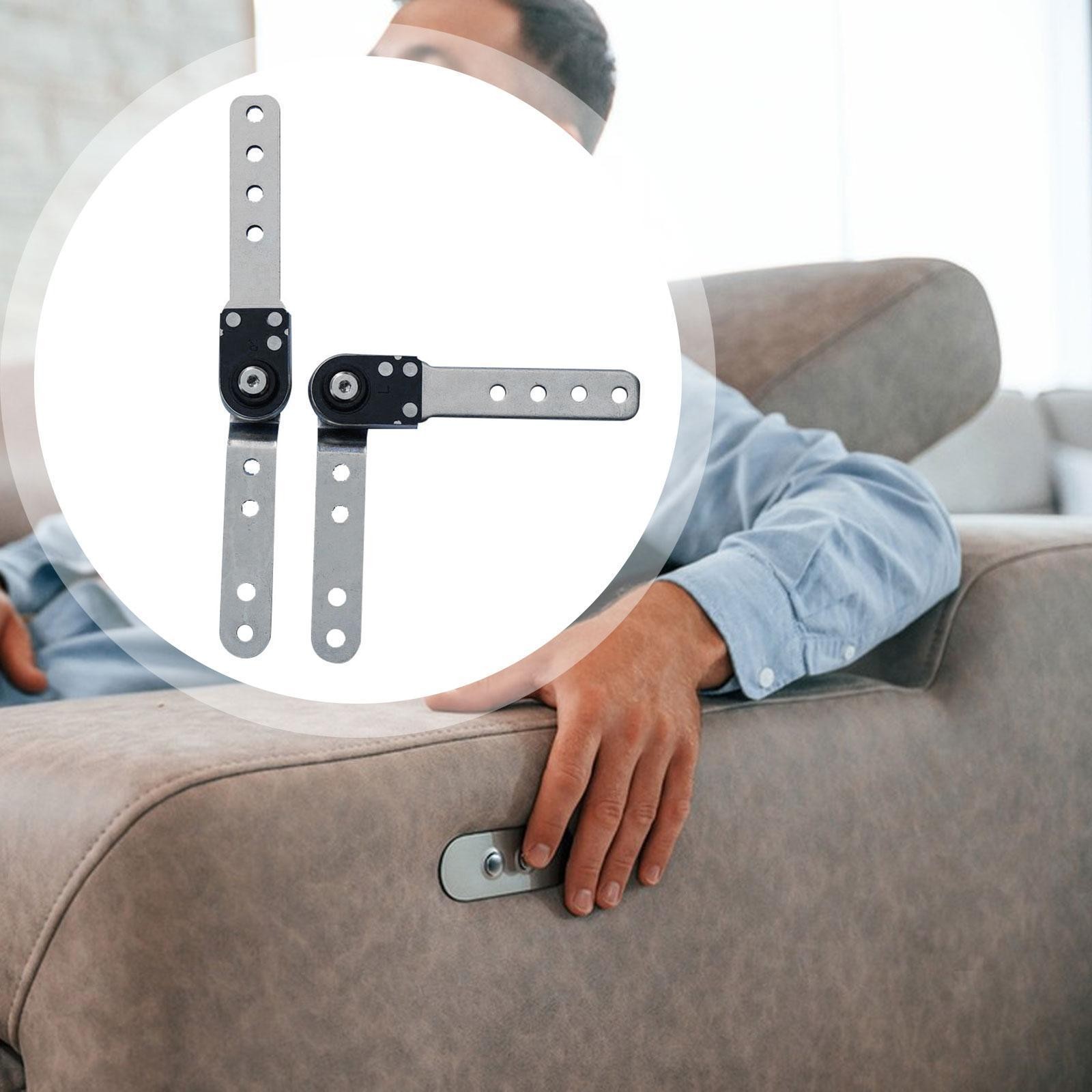 2x Sofa Hinge Hardware 90 to 180 Degree Replacement Easy to Install Ergonomic
