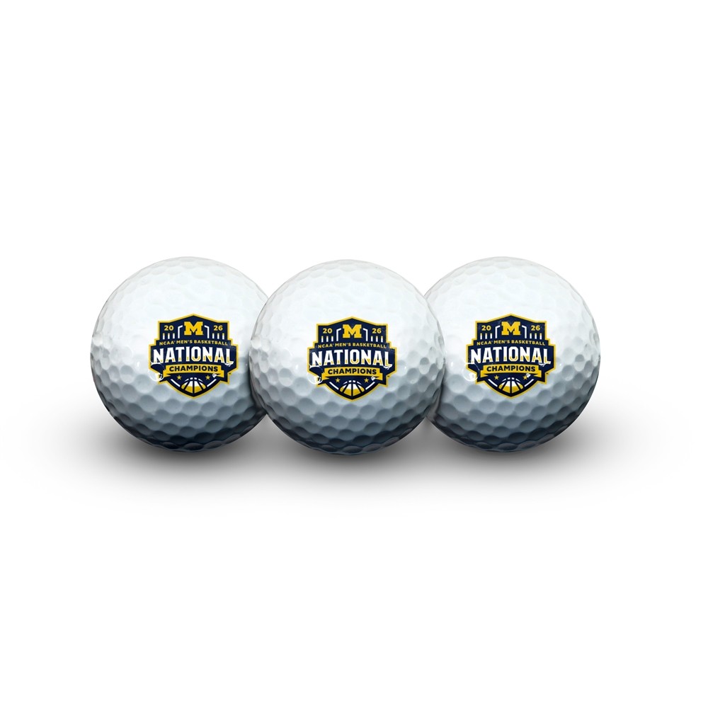 Michigan Wolverines 2026 Men's Basketball National Champions Golf Balls - Set o