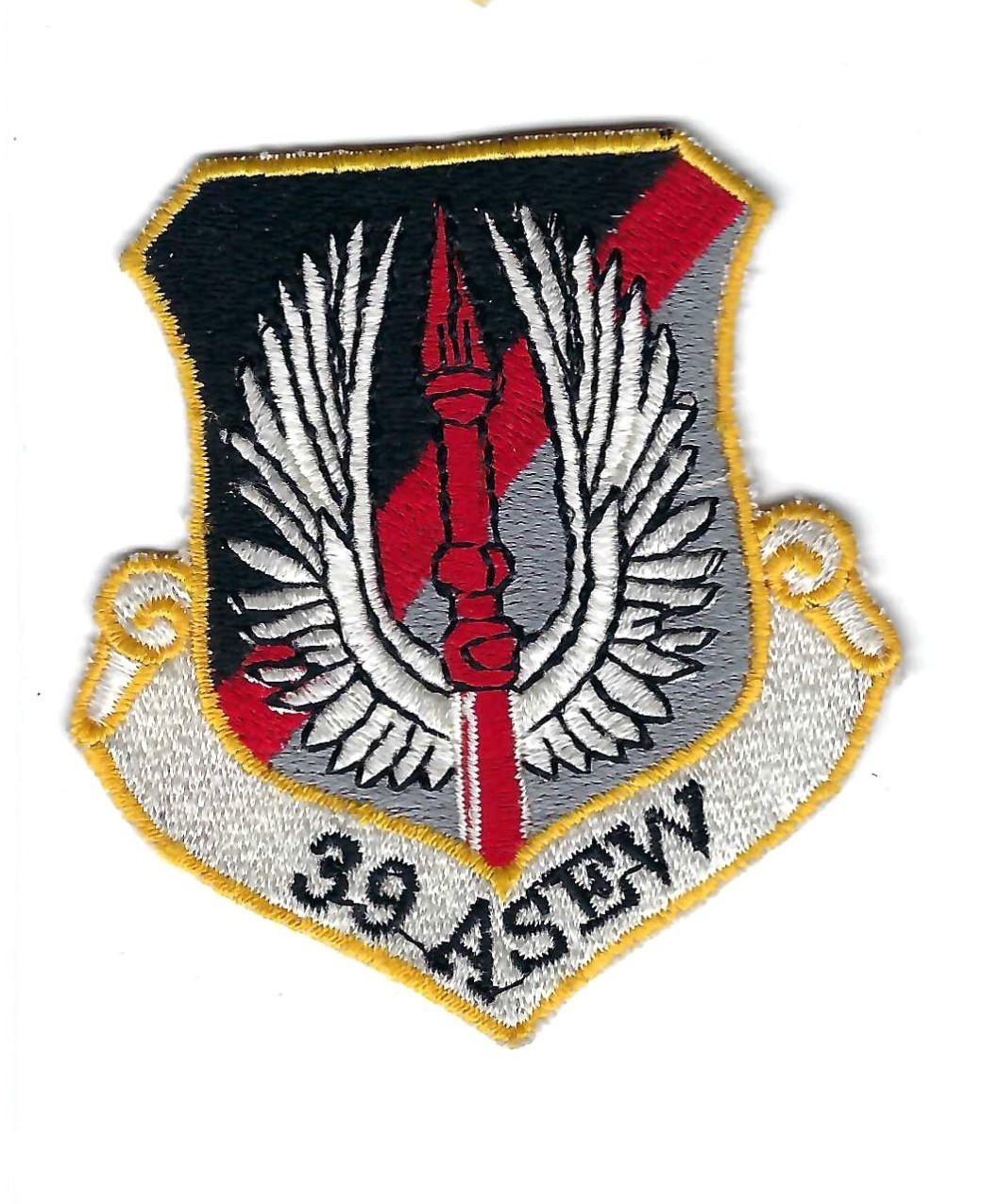PATCH USAF  39th AIR & SPACE EXPEDITIONARY WING BLK LETTERS INCIRLIK AB M-41