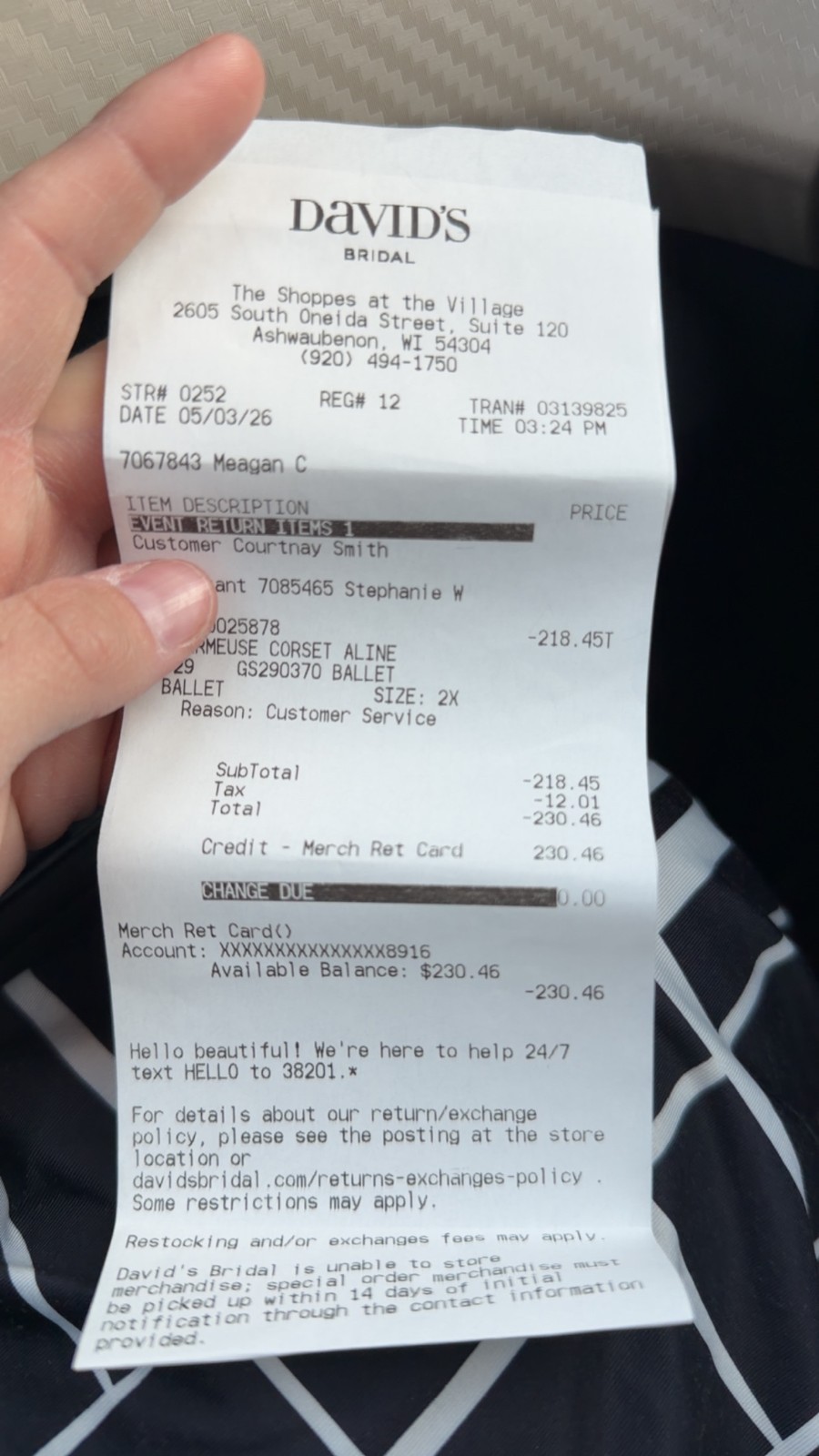 David's Bridal GIFT card