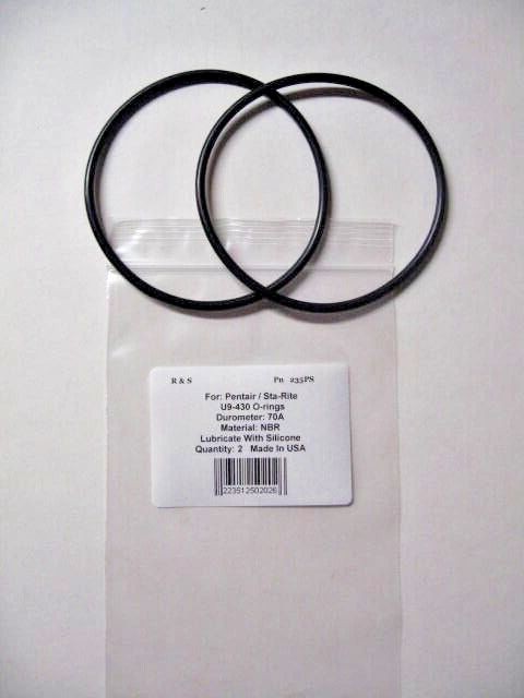 2 Pentair / Sta-Rite U9-430 O-rings / Signature 2000 Pumps / R&S 235PS / NBR Mat
