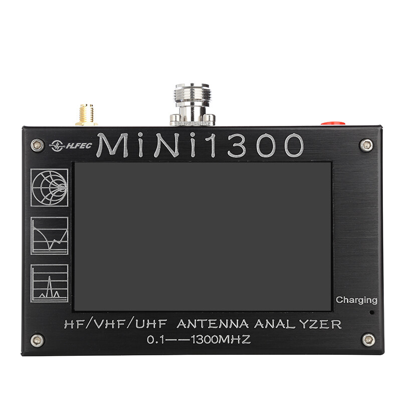 Mini1300 4.3" LCD 0.1-1300MHz HF/VHF/UHF ANT SWR Antenna Analyzer Meter Tester