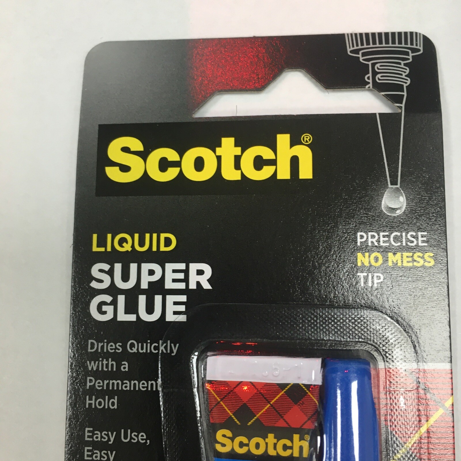 Super Glue Liquid 2 x 2Pkg .07oz (4 Bottles) 051111025949 Scotch - Free Shipping