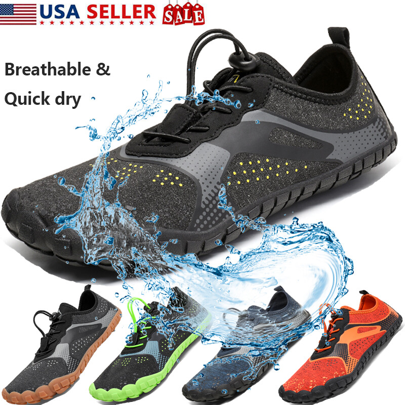 NORTIV8 Men's Water Shoes Quick Dry Barefoot Swim Diving Surf Aqua Sport Beach