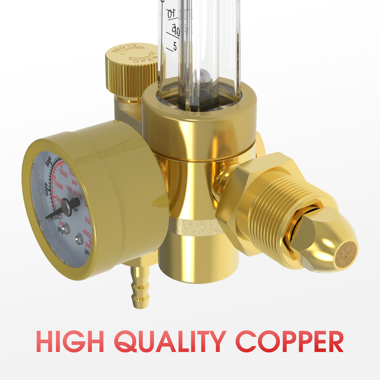 Argon/CO2 FlowMeter Regulator for TIG/MIG Welding