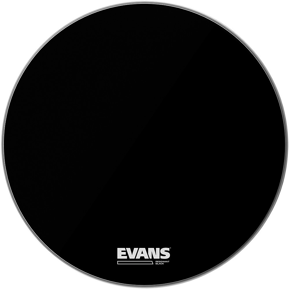Evans Resonant Black Bass Drumhead 22 in.