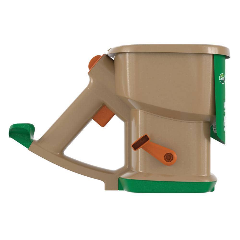 Handheld Broadcast Spreader Holds1,500 sq.ft. Seed Fertilizer Salt Ice Melt