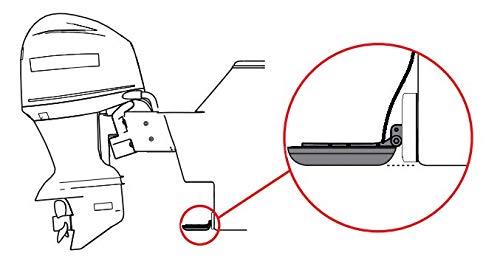 Stern Pad Standard Black - Transducer Mounting Kit (No Screwing into Boat)