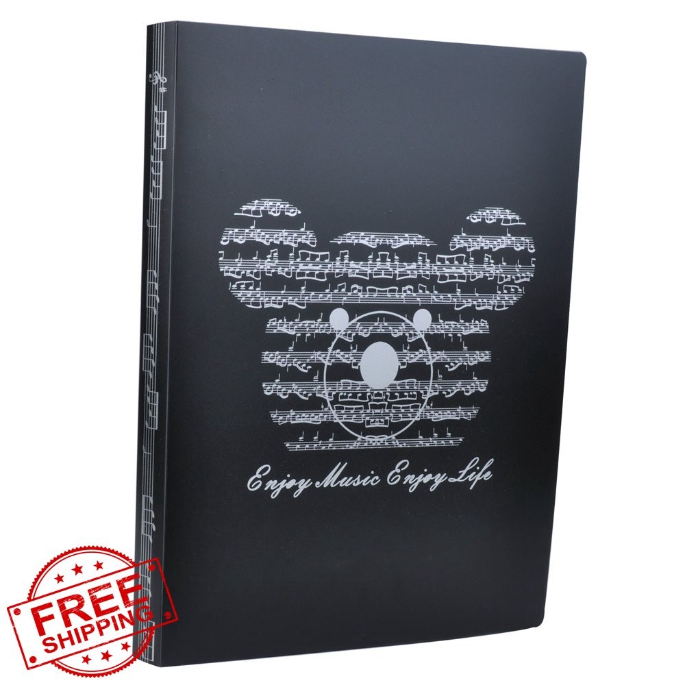 Music Folder A4 40 Pockets Sheet Music Paper Document Holder