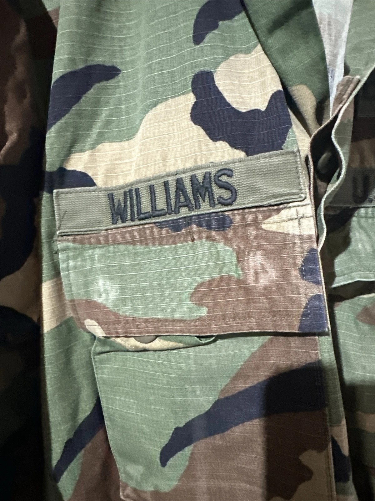 VTG US Army BDU Shirt Jacket 82nd Airborne CIB, Master Parachutist NAMED Lg Long