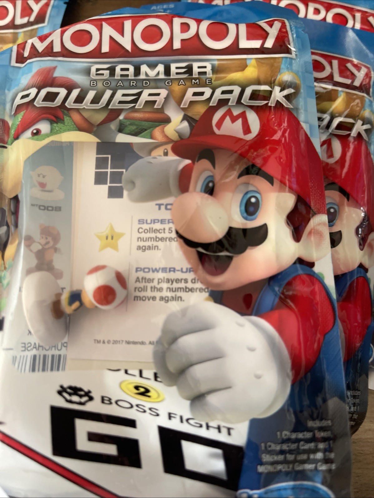 Monopoly Gamer Power Pack Nintendo Super Mario TOAD Token Brand New Sealed