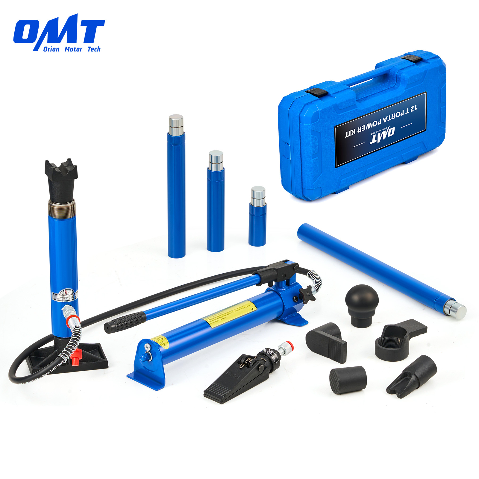 OMT 12 Ton Hydraulic Porta Power Jack Body Frame Repair Kit Heavy Duty Lift Ram