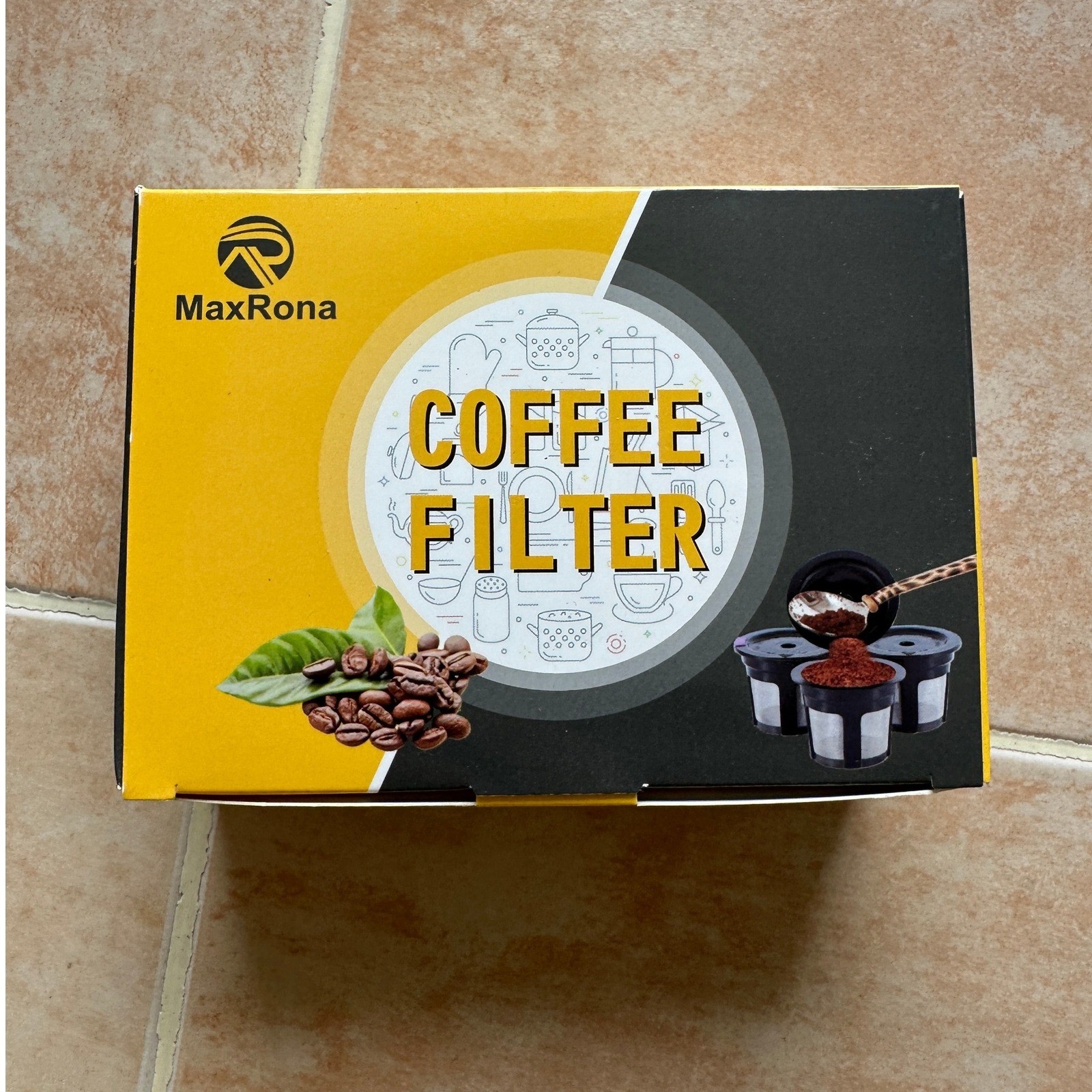 6 Pcs-MaxRona Reusable K Cup Coffee Filter Pods Refillable for Keurig Brewers