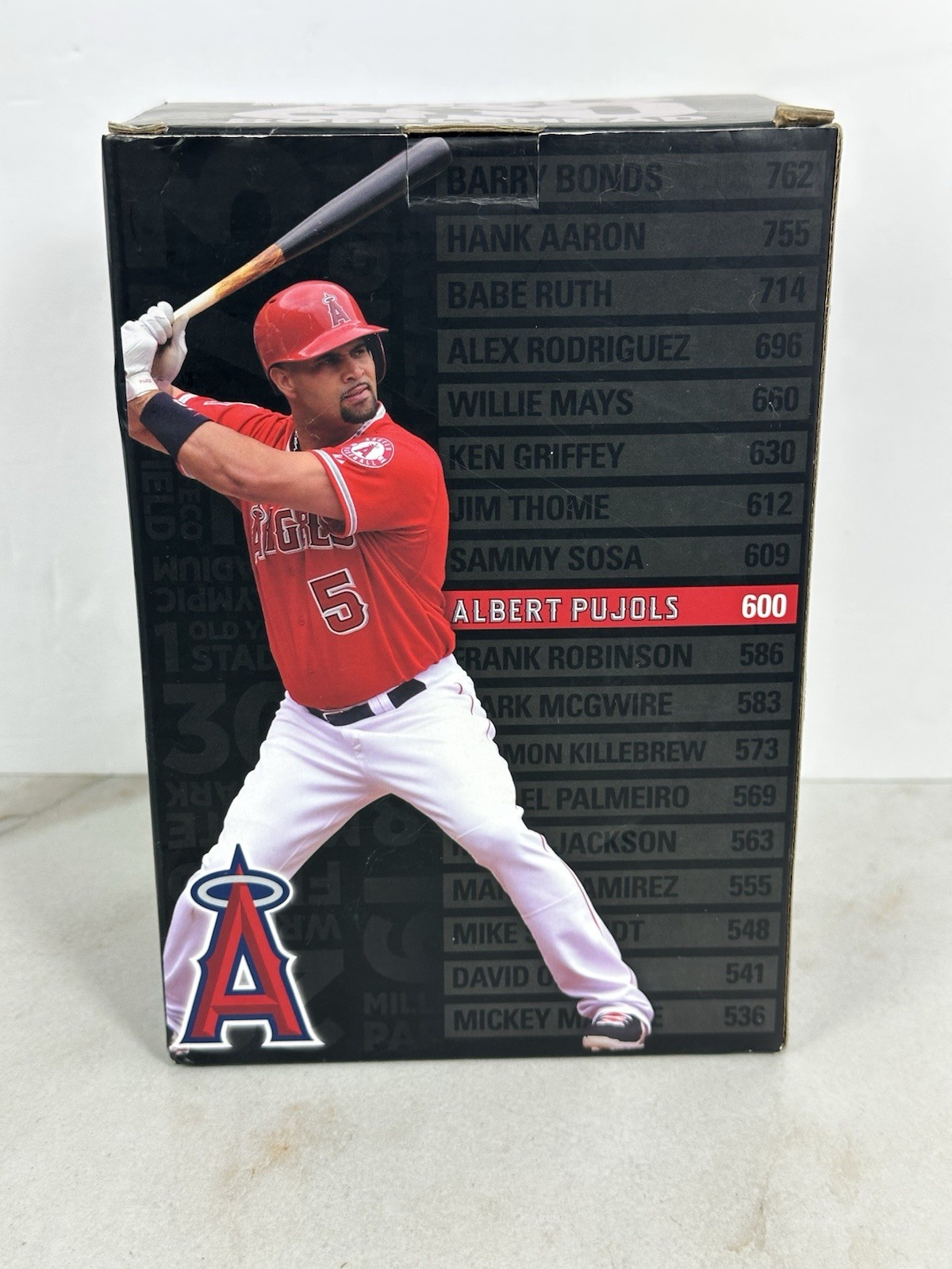 Albert Pujols Los Angeles Angels 600 Home Runs Bobblehead Baseball Figurine