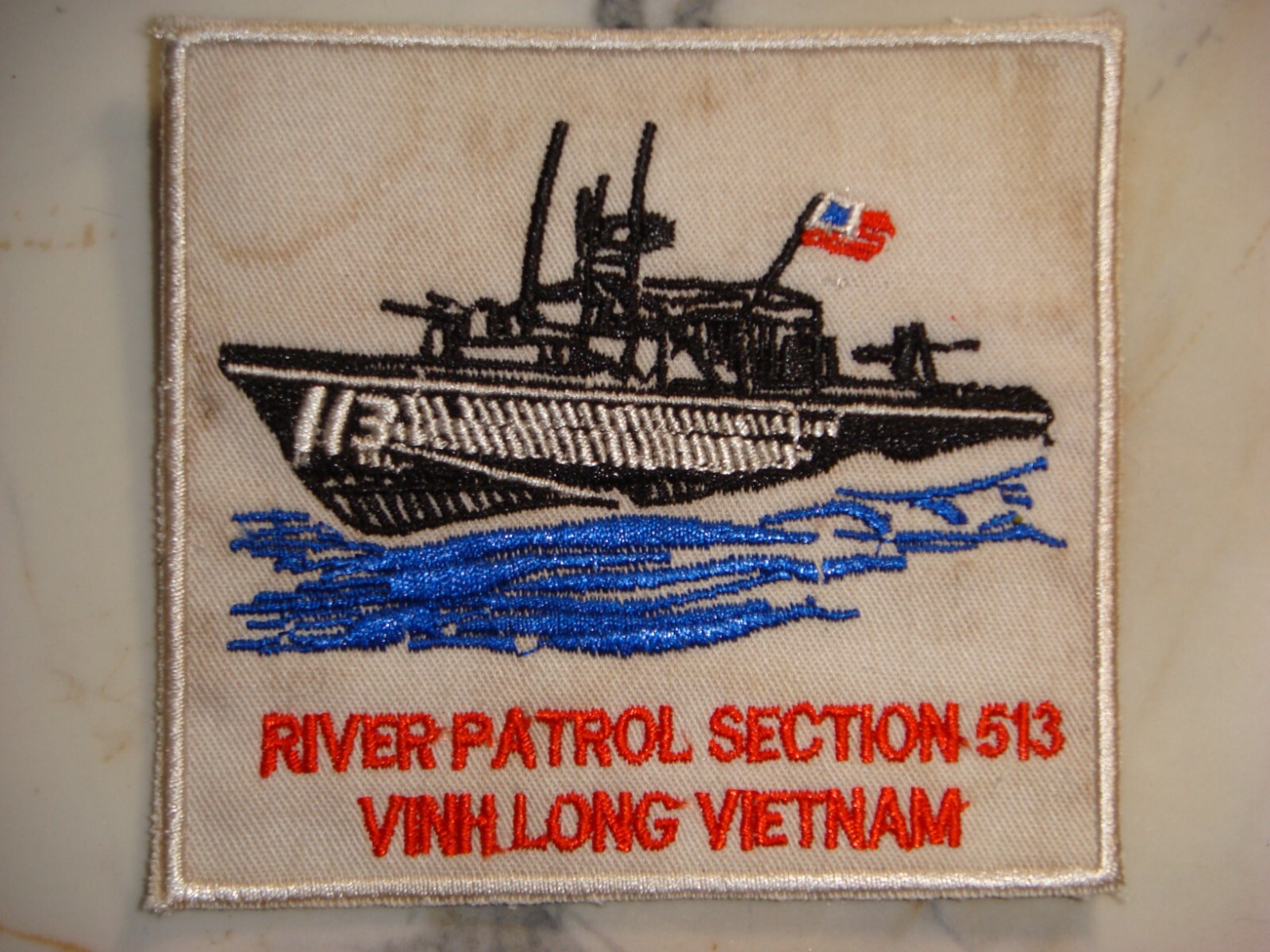 US Navy PBR RIVER PATROL SECTION 513 VINH LONG VIETNAM WAR  PATCH