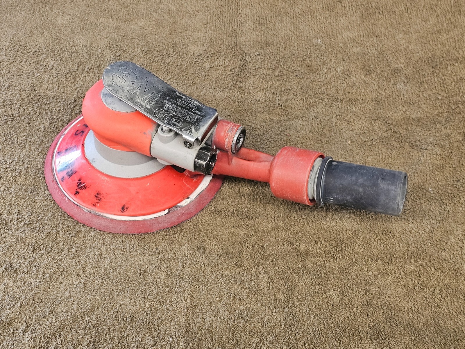 3M 20208 Vacuum Random Orbital Sander Air Pneumatic Hook loop Pad 6" Disc