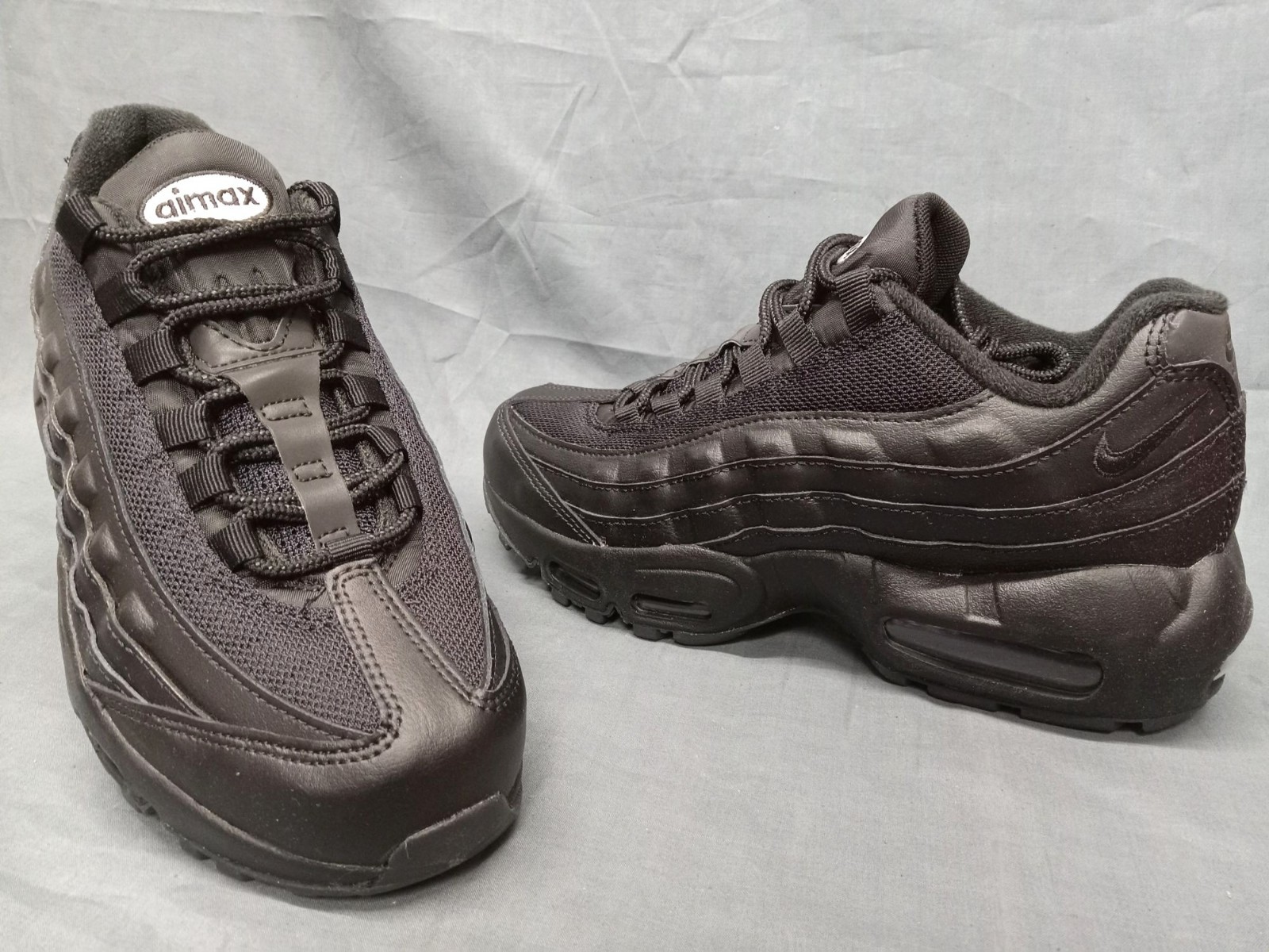 Nike Air Max 95 Recraft (GS) Sneakers Triple Black Boys Size 5 NEW NO BOX!