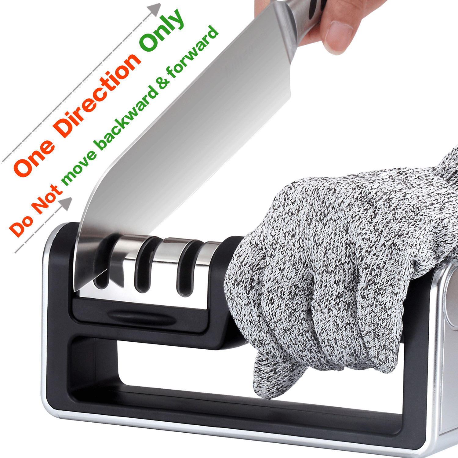 KNIFE SHARPENER Professional Ceramic Tungsten Kitchen Sharpening System Tool