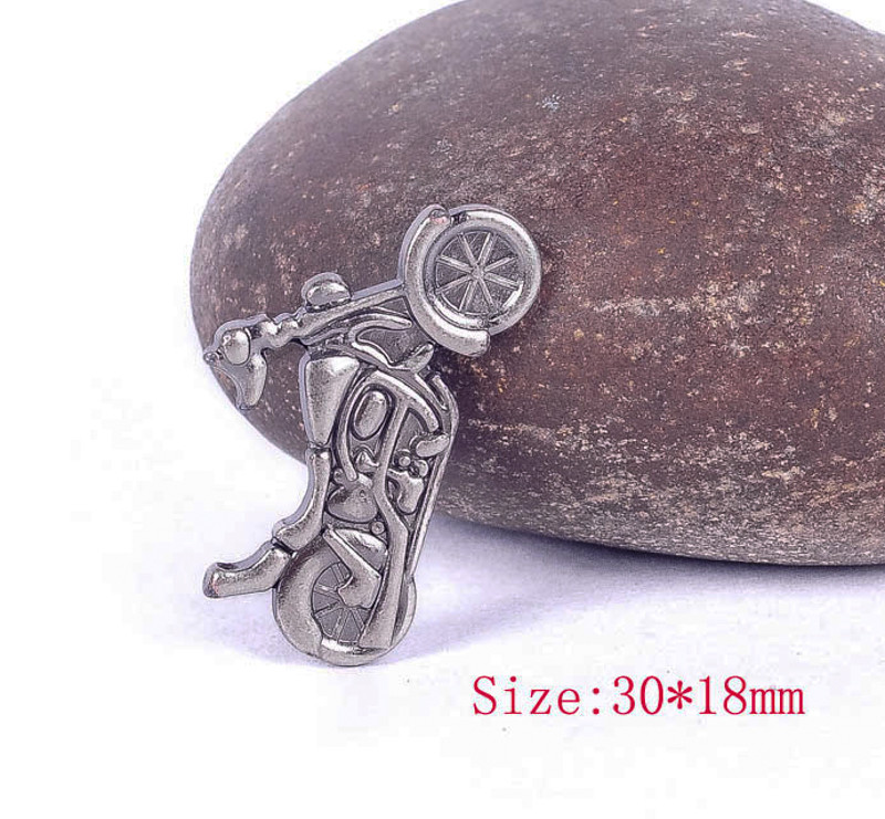 10PCs 30*18MM DIY Antique Silver Biker Motorcycle Leathercraft Conchos Rivetback