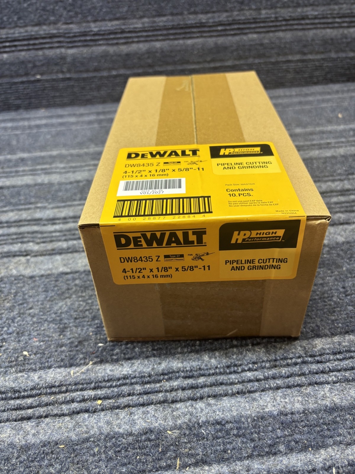 10 NEW DeWALT DW8435-Z  4-1/2” x 1/8” x 5/8” Pipeline Cutting & Grinding  (T4)