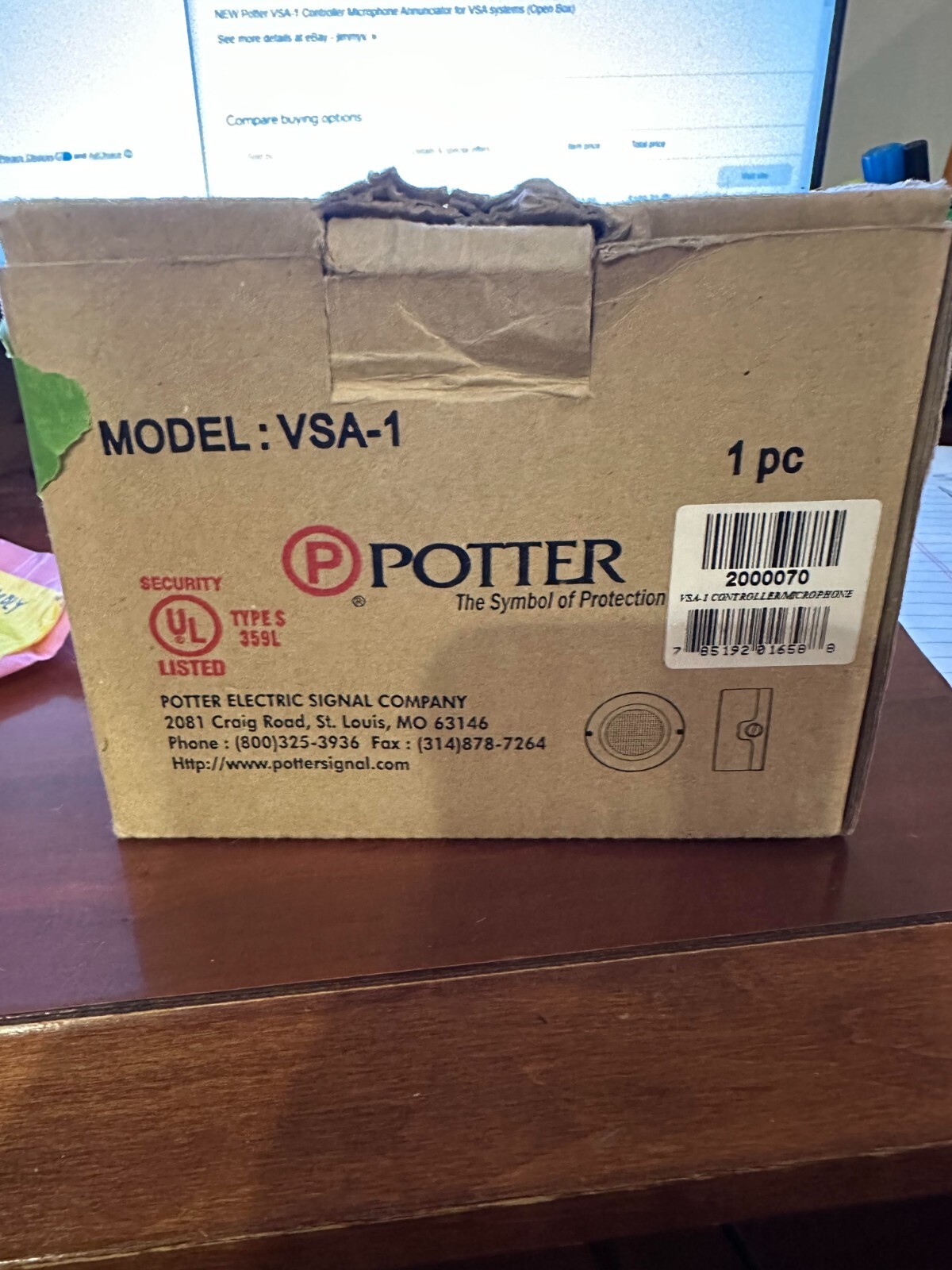 *new; opened box* POTTER VSA-1 controller/microphone