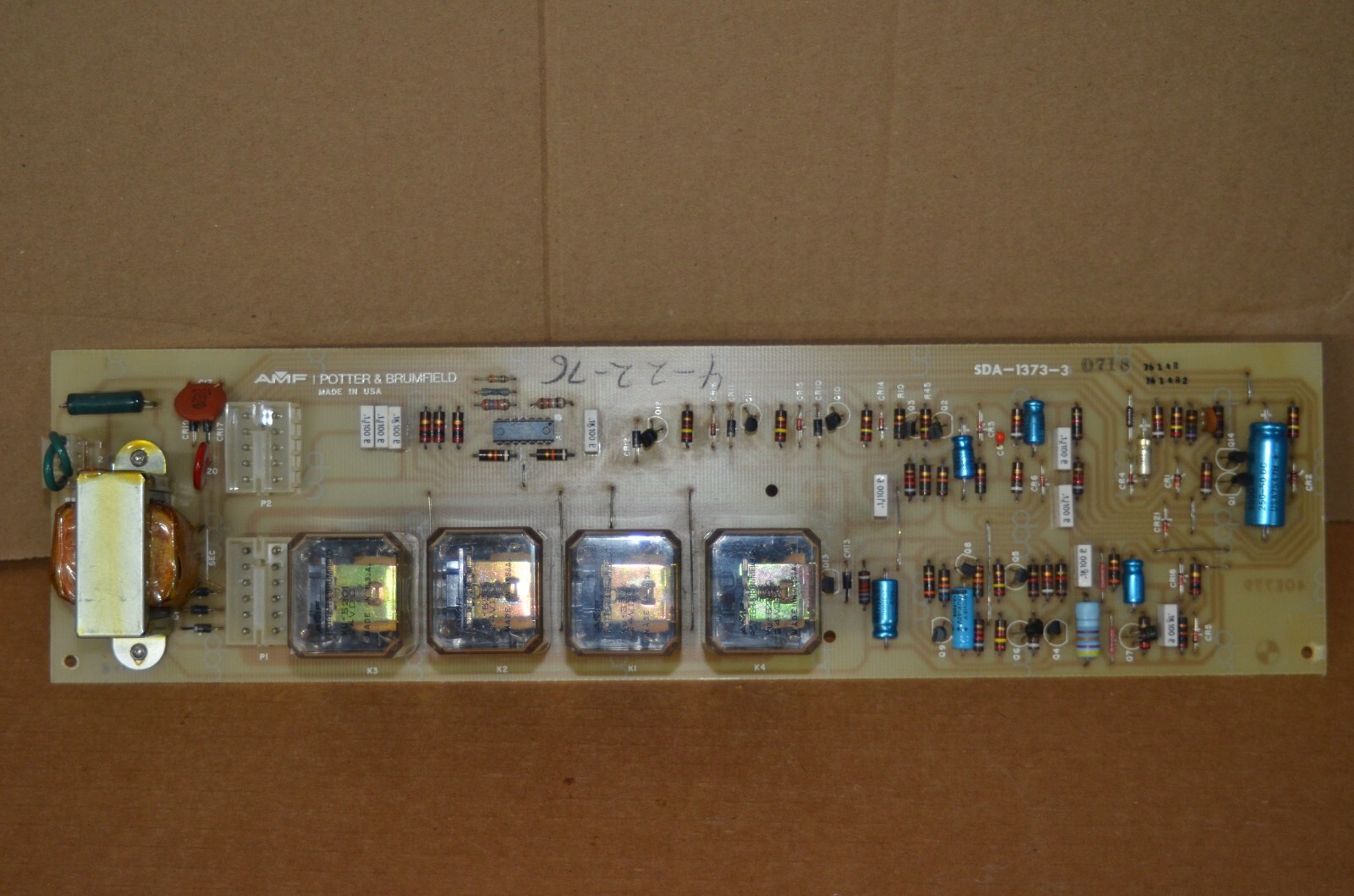Dental EZ Dental Chair Model J AMF Potter And Brumfield Control Board SDA-1373-3