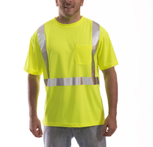 Tingley Job Sight Class 2 High-Visibility Lime-Green Polyester T-Shirt (S75022)