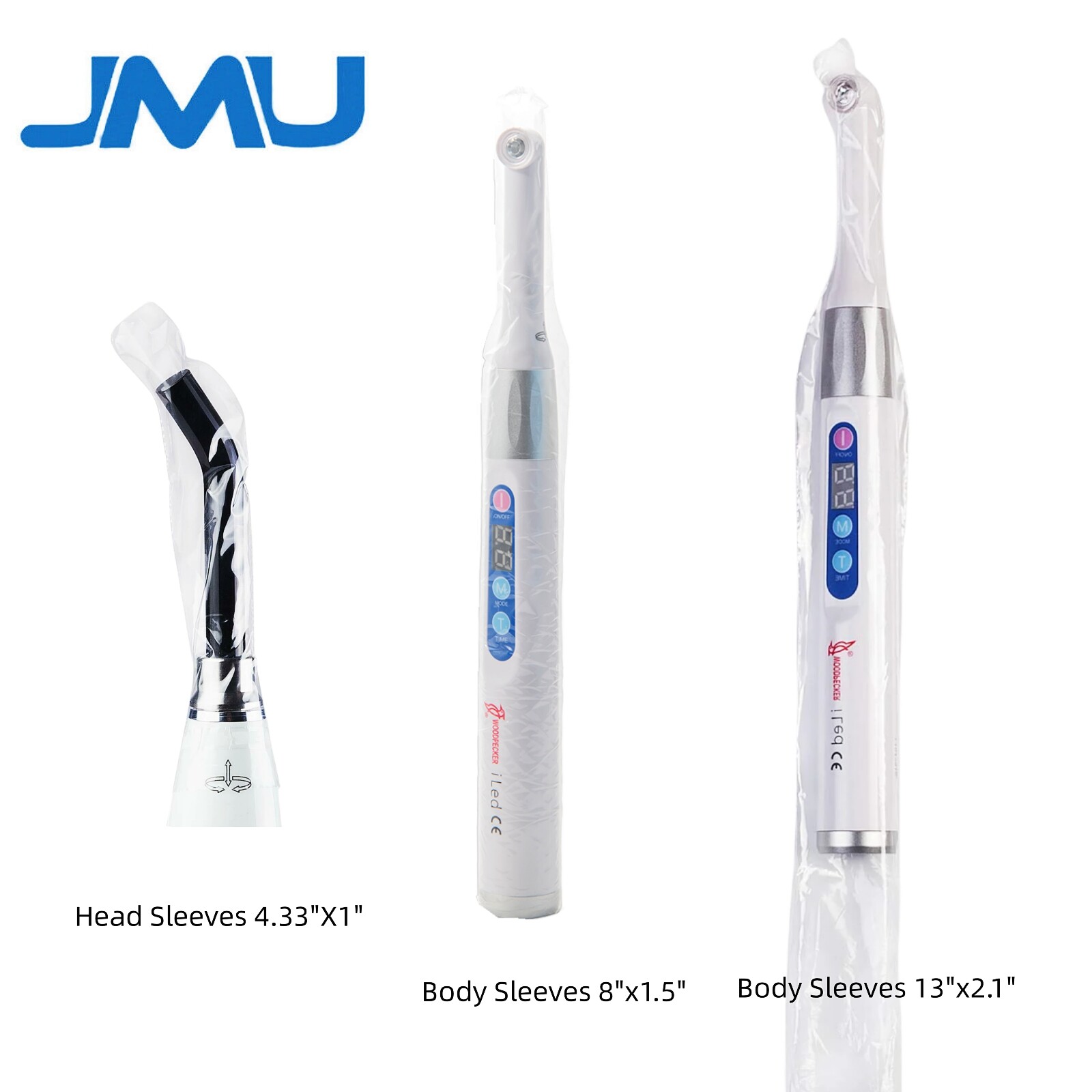 Disposable Dental Curing Light Sleeves fits Woodpecker iled O Curing Light