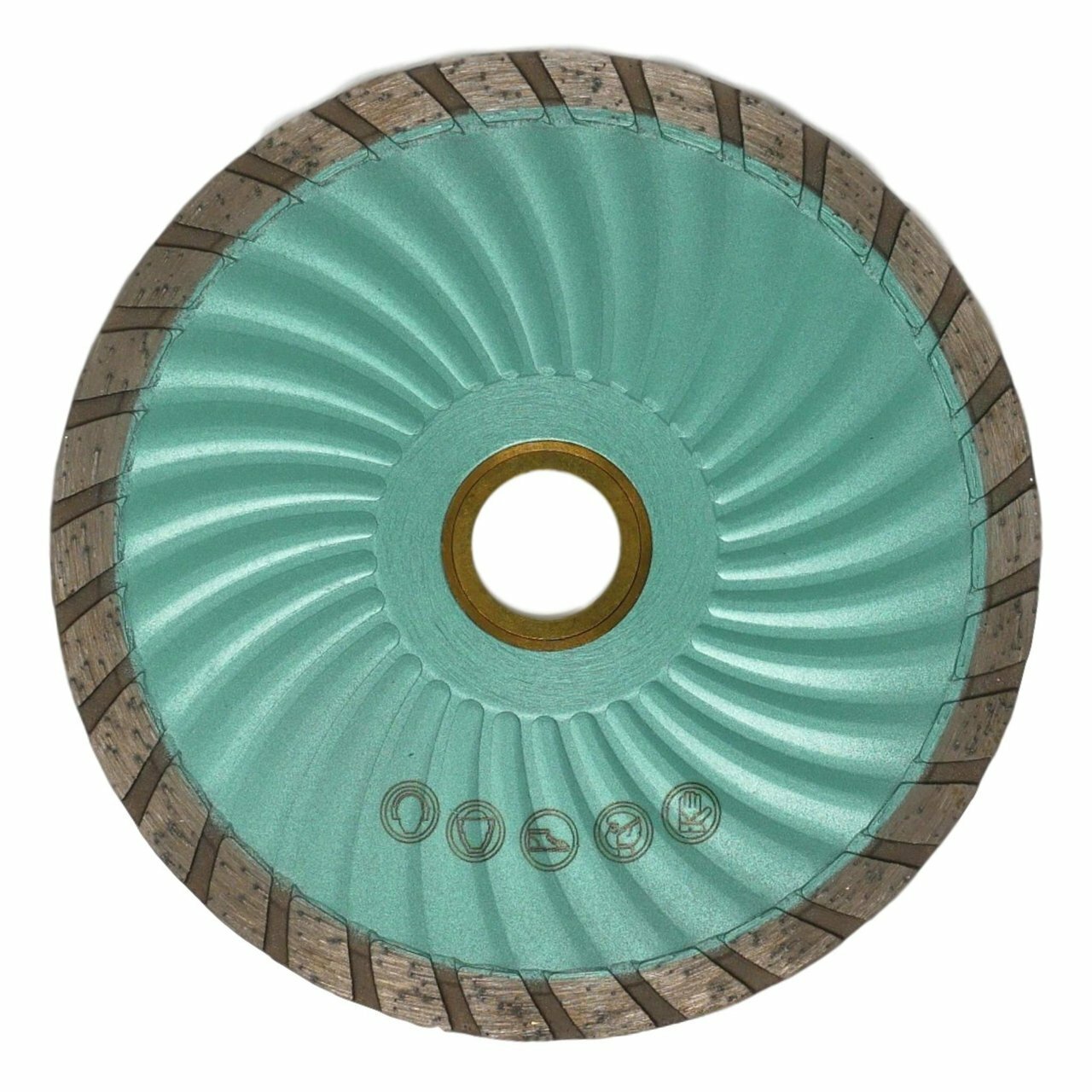 Diamond Wide Turbo Blade with Wavy Core 4" 7" - Granite, Concrete, Brick