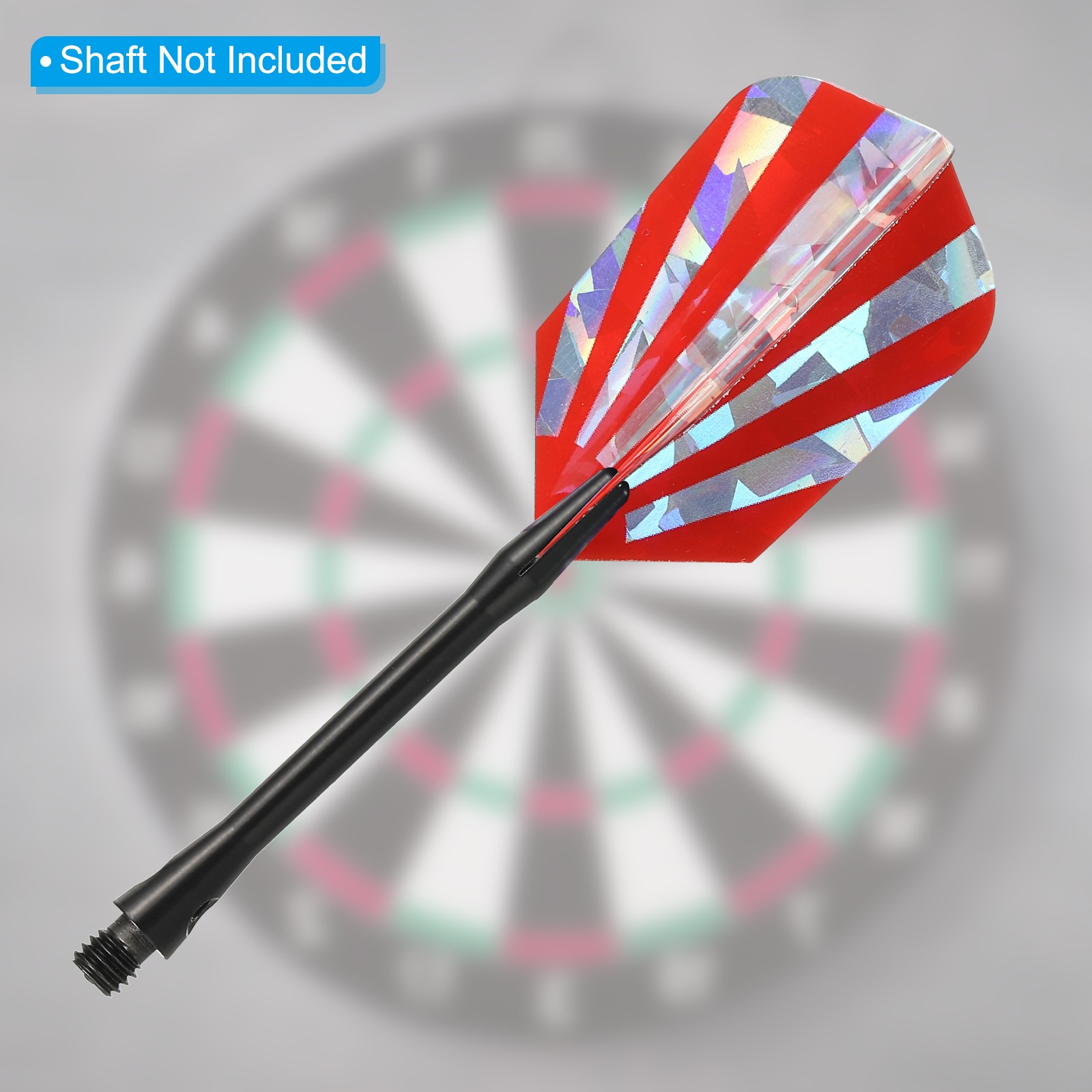 Slim Dart Flights, 6 Pack PET Dart Accessories, Red