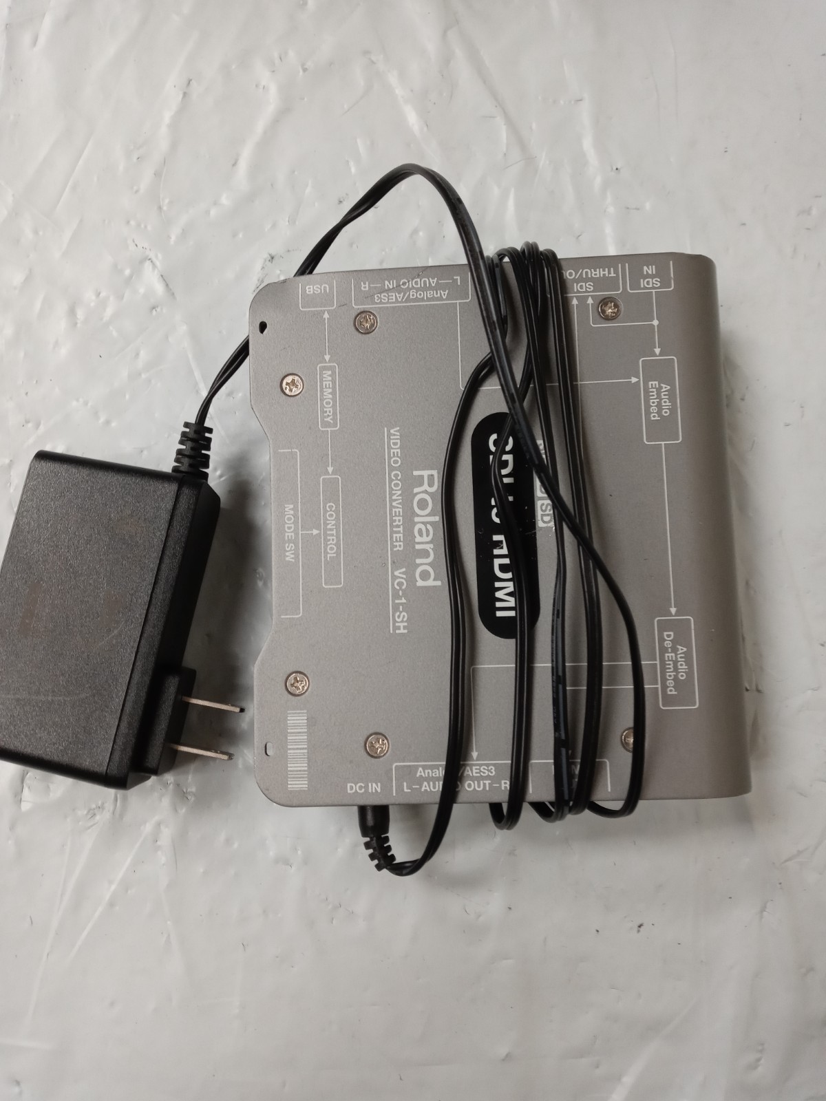 Roland VC-1-SH Gray SDI to HDMI Video & Audio Converter With Power Supply