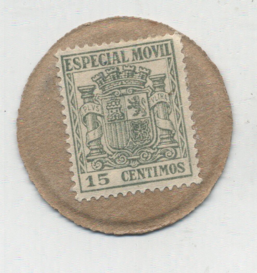Spain España 15 Centimos  ND1938 Pick 96 Q T Movil Unc