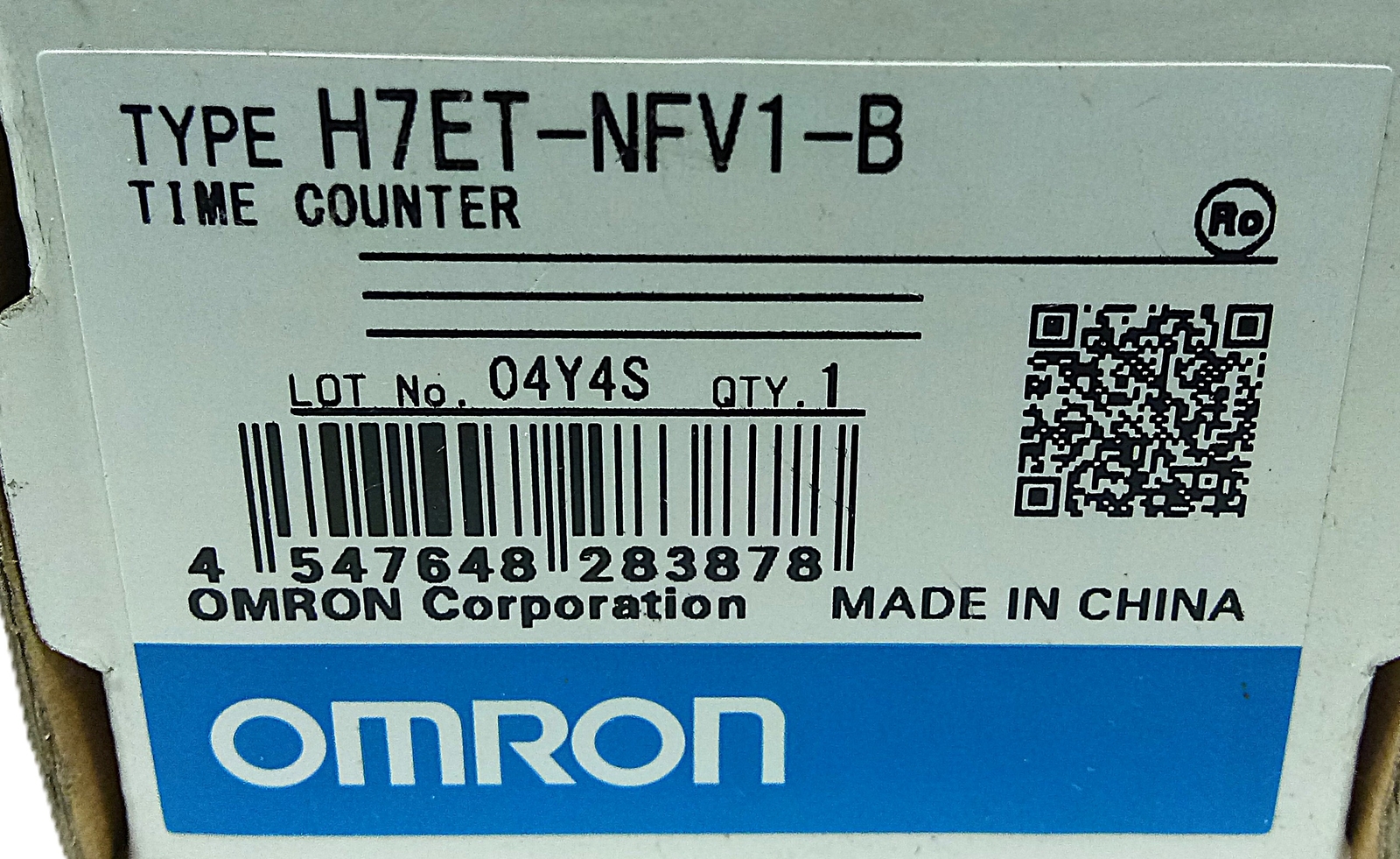 Omron H7ET-NFV1-B 7 Digit Self-Powered Time Counter