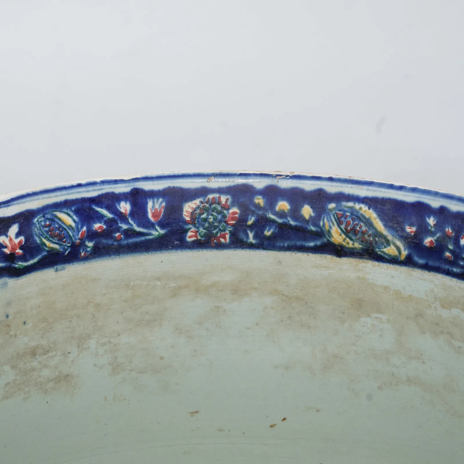 19th Cent. French Faience Cache Pot