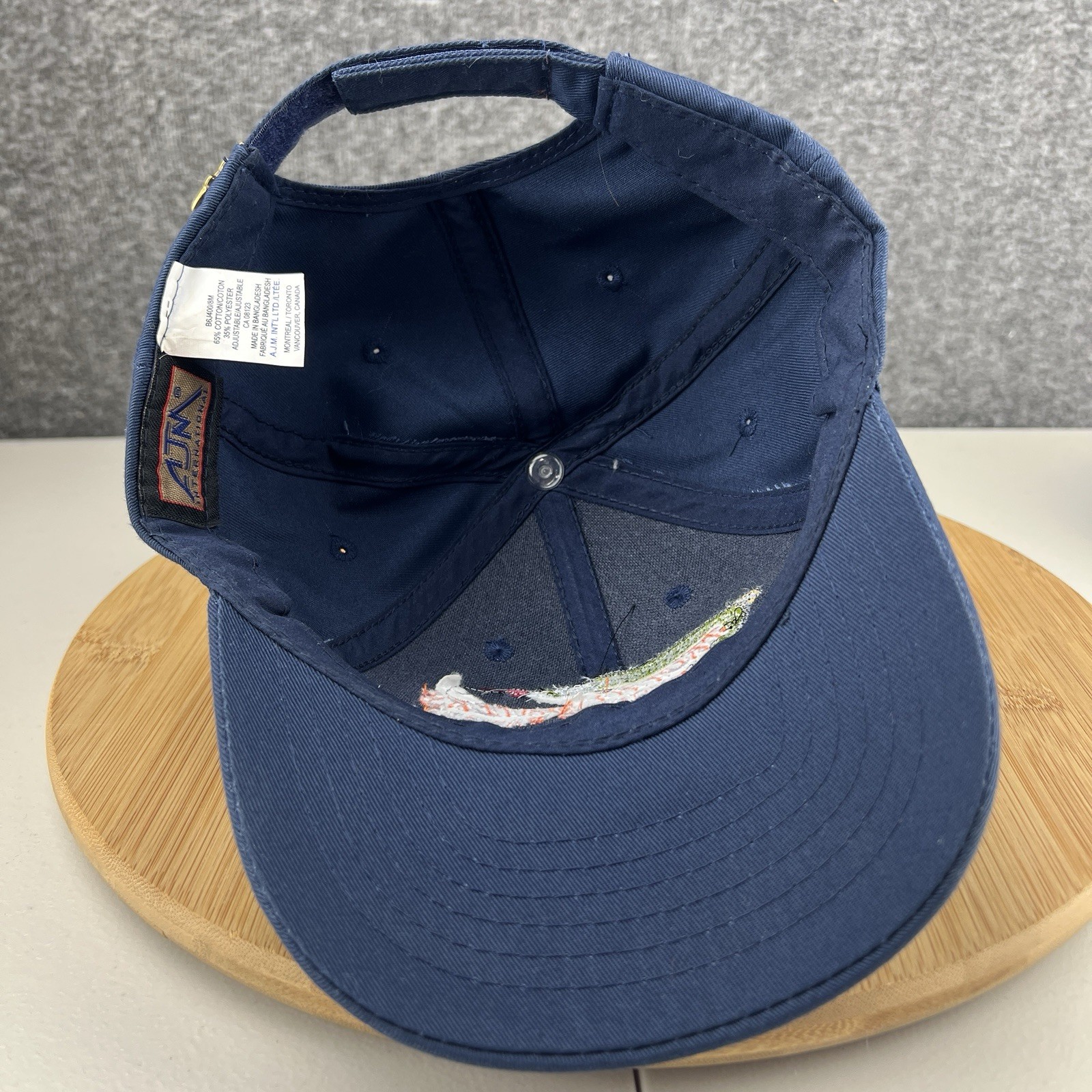 Trophy Waters Ontario Canada Fishing Guide Hat Cap Strapback Adjustable Blue