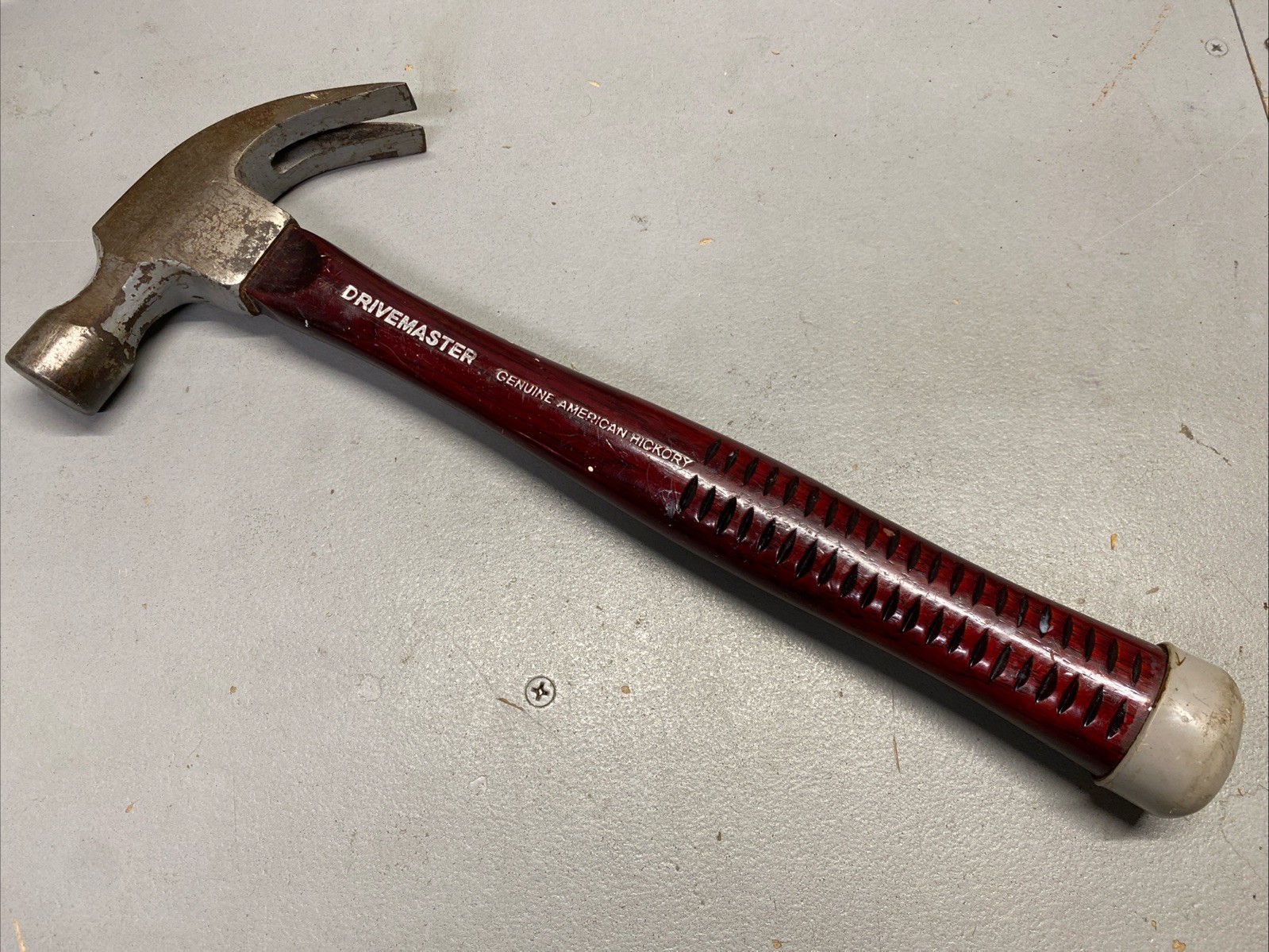 DRIVEMASTER 16oz Claw Hammer American Hickory Wood Handle Drop Forged Vintage