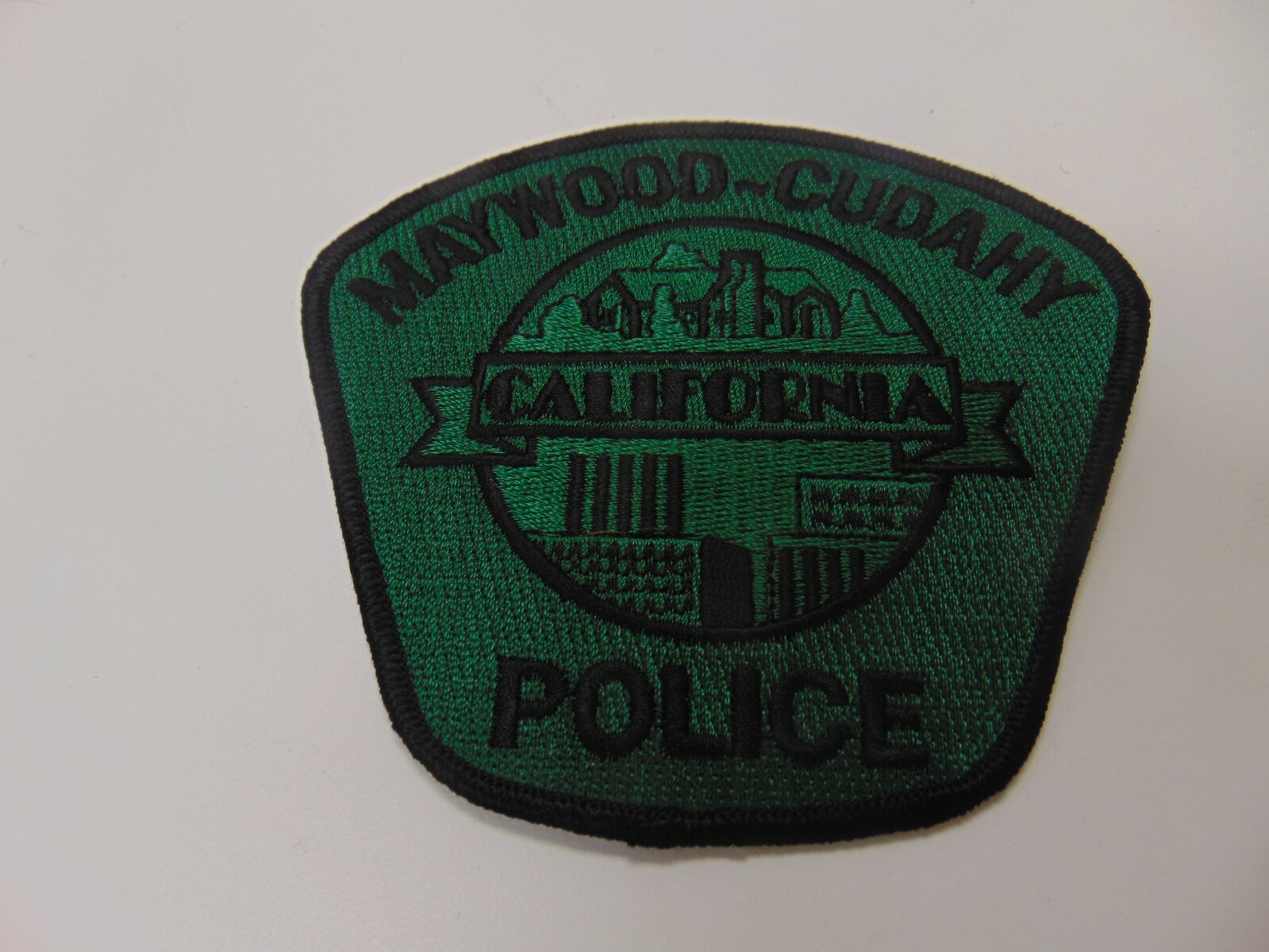 PATCH LAW ENFORCEMENT POLICE MAYWOOD CUDAHY CALIFORNIA POLICE