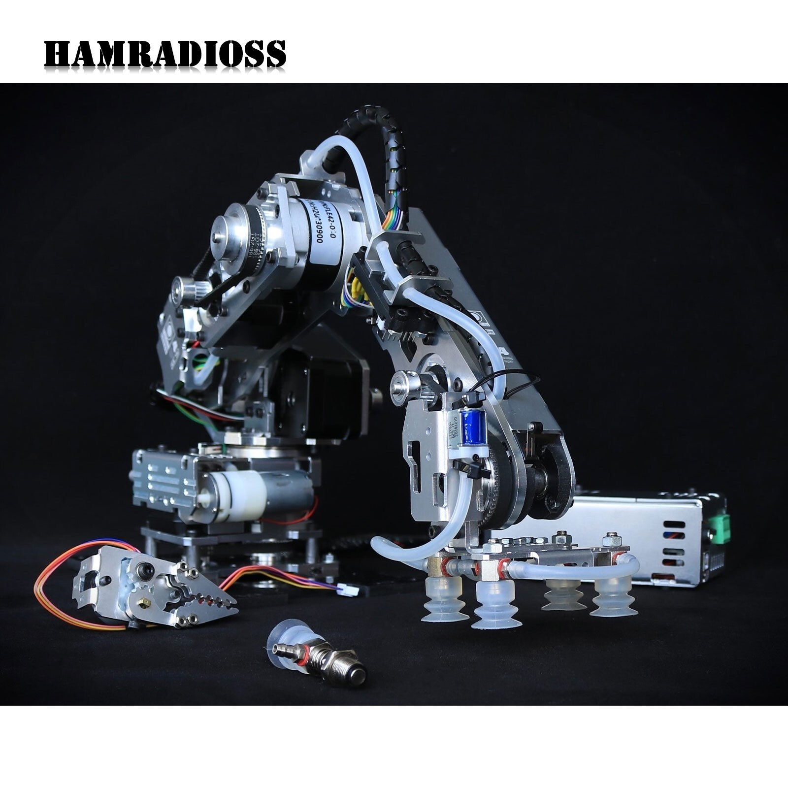 24D Industrial Robot Arm 4-Axis Stepping Planetary Reduction Motor w/ Controller