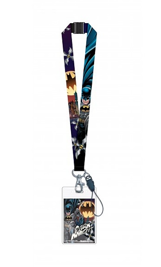 DC Comics Batman the Dark Knight Comic Art Lanyard with Art Badge Holder NEW