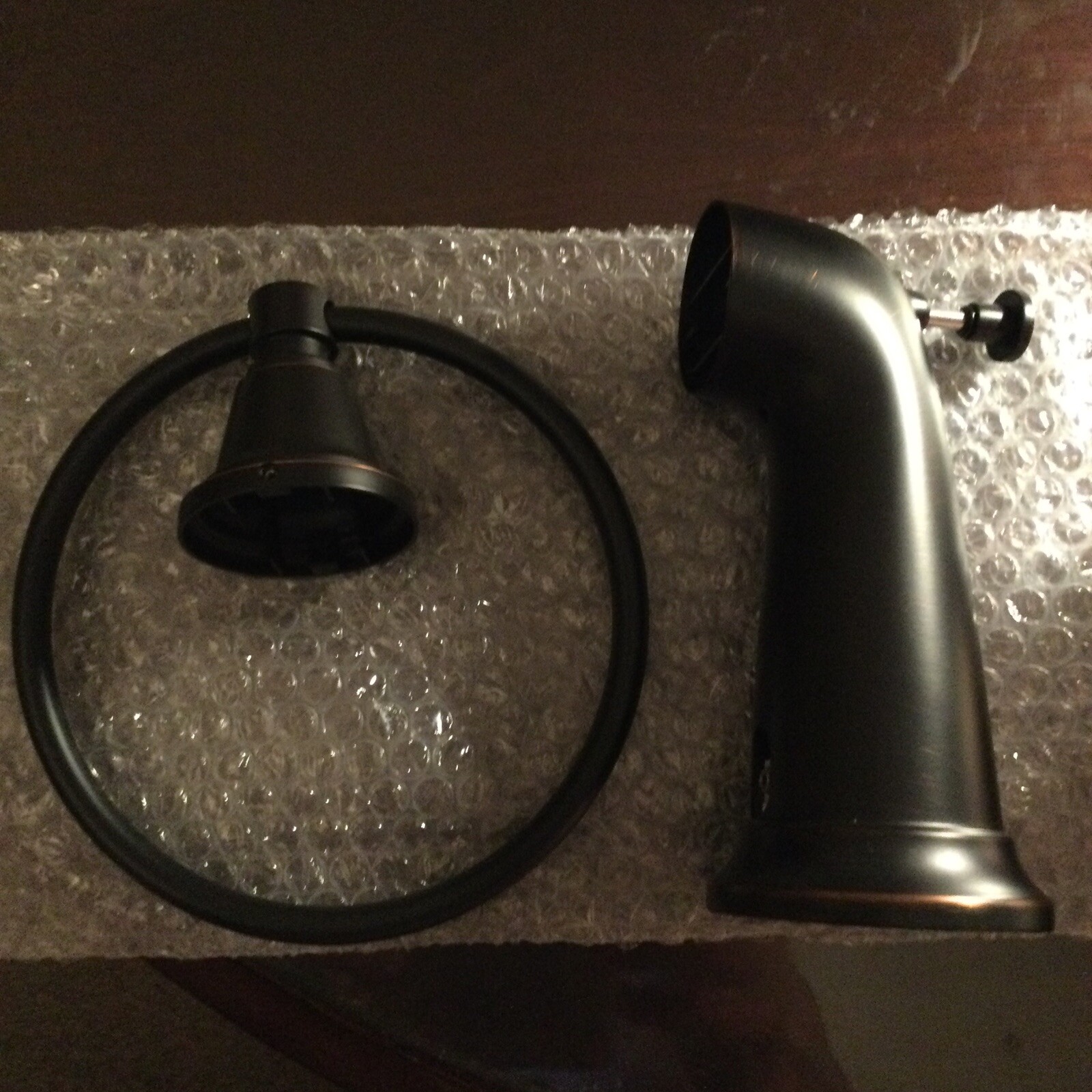 Bathtub Spout & Towel Holder, Allen & Roth Oil Rubbed Bronze, Townley Style, New