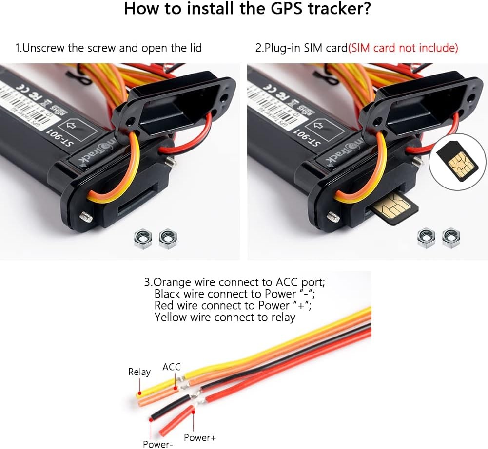 SinoTrack 4G GPS Tracker for Vehicles, ST-901L LTE Mini Tracker...
