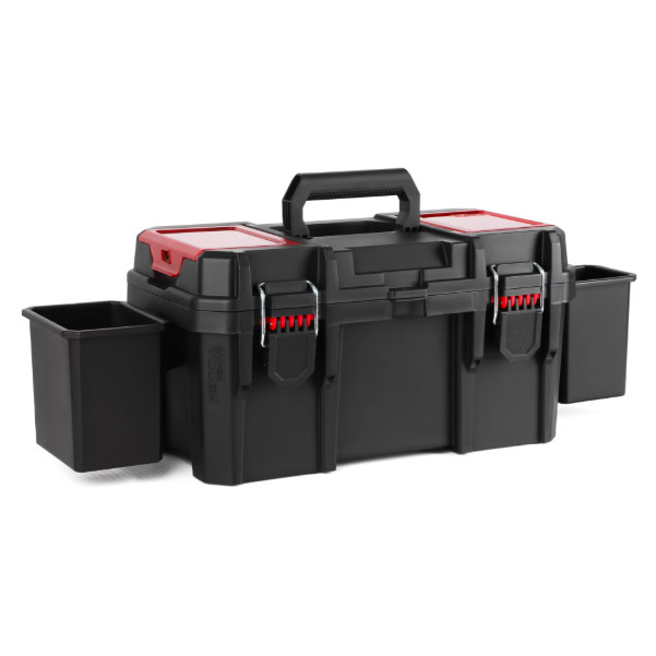 Hyper Tough 16-Inch Toolbox – Heavy-Duty Resin Storage with Padlock Security